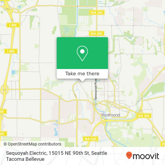 Sequoyah Electric, 15015 NE 90th St map