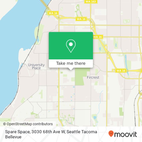 Mapa de Spare Space, 3030 68th Ave W