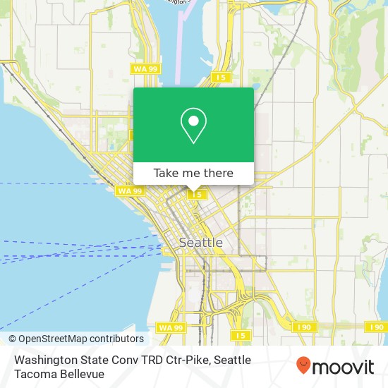 Mapa de Washington State Conv TRD Ctr-Pike