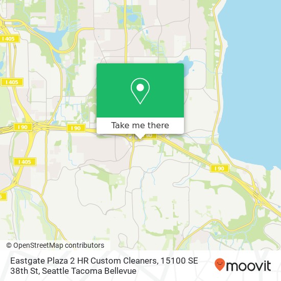 Mapa de Eastgate Plaza 2 HR Custom Cleaners, 15100 SE 38th St