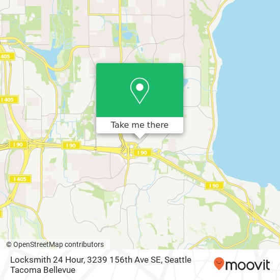 Mapa de Locksmith 24 Hour, 3239 156th Ave SE