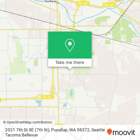 Mapa de 2021 7th St SE (7th St), Puyallup, WA 98372