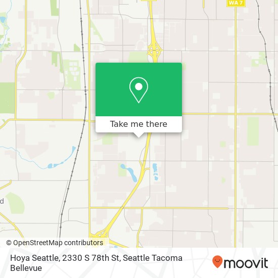Mapa de Hoya Seattle, 2330 S 78th St