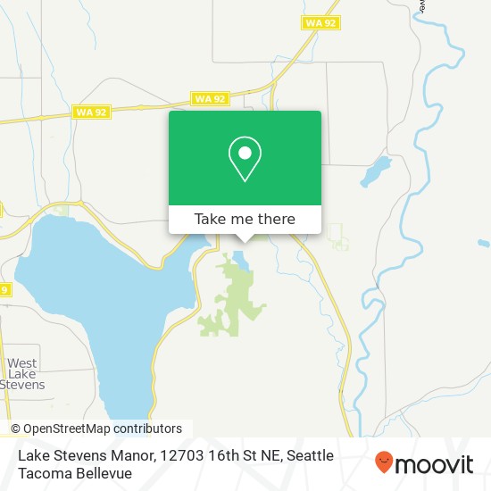 Mapa de Lake Stevens Manor, 12703 16th St NE