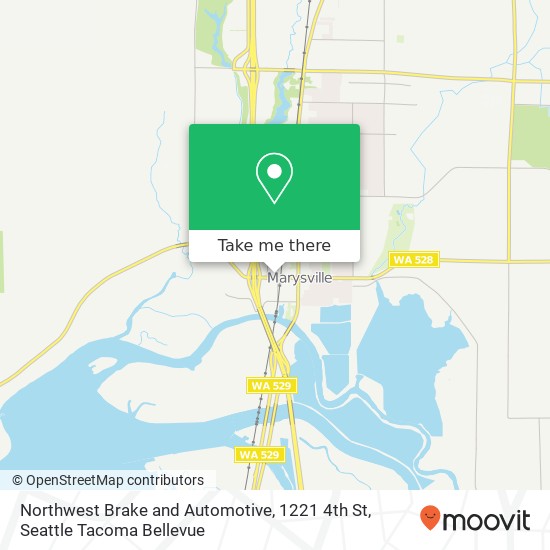 Mapa de Northwest Brake and Automotive, 1221 4th St