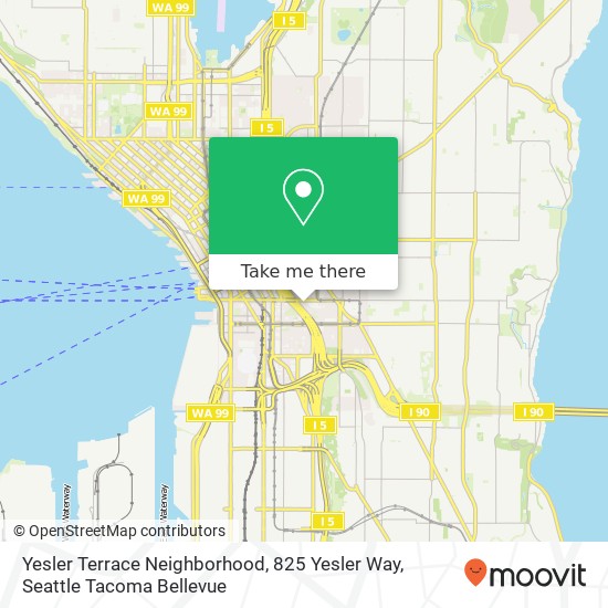 Mapa de Yesler Terrace Neighborhood, 825 Yesler Way