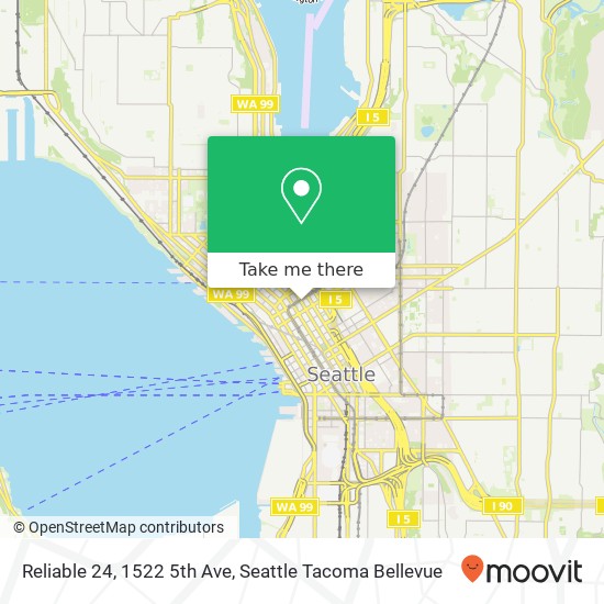 Reliable 24, 1522 5th Ave map