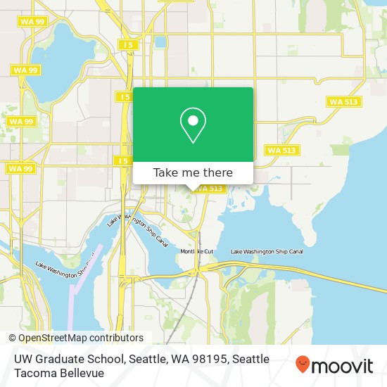 Mapa de UW Graduate School, Seattle, WA 98195
