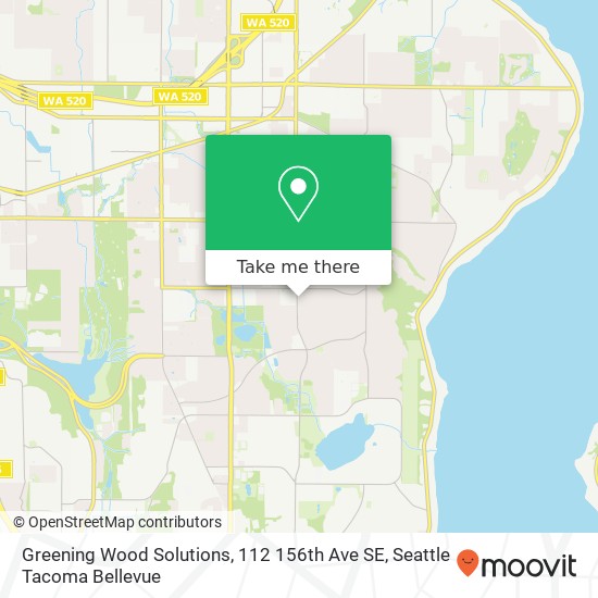 Greening Wood Solutions, 112 156th Ave SE map