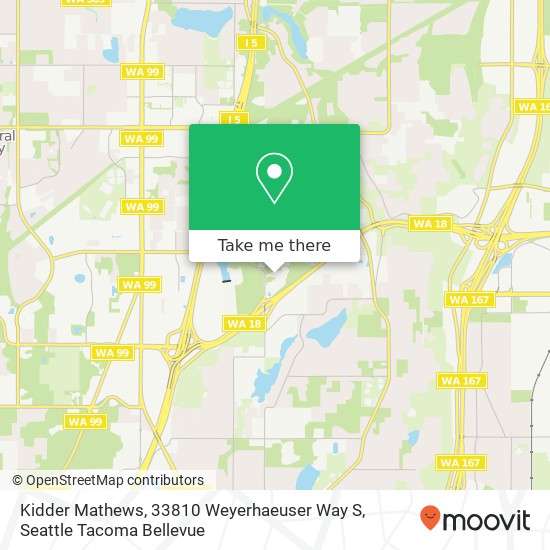 Mapa de Kidder Mathews, 33810 Weyerhaeuser Way S