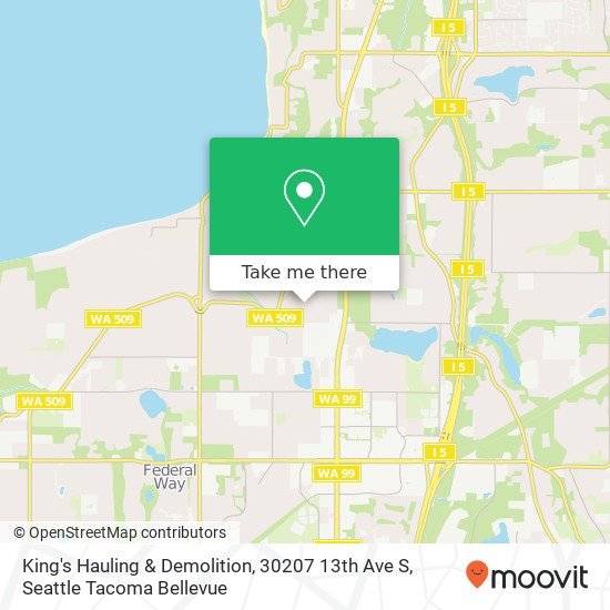 King's Hauling & Demolition, 30207 13th Ave S map