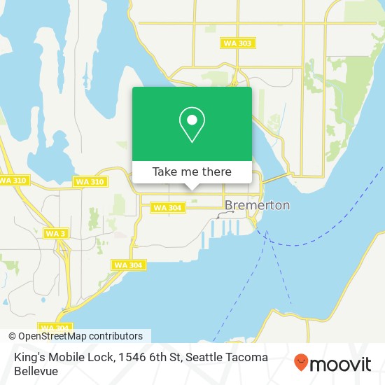 King's Mobile Lock, 1546 6th St map