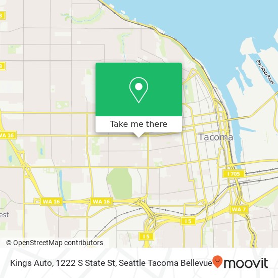 Mapa de Kings Auto, 1222 S State St