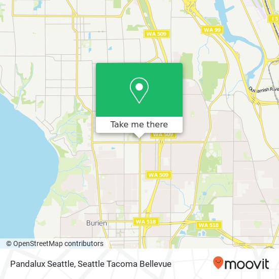 Mapa de Pandalux Seattle