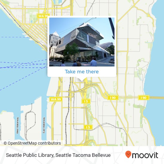 Seattle Public Library map