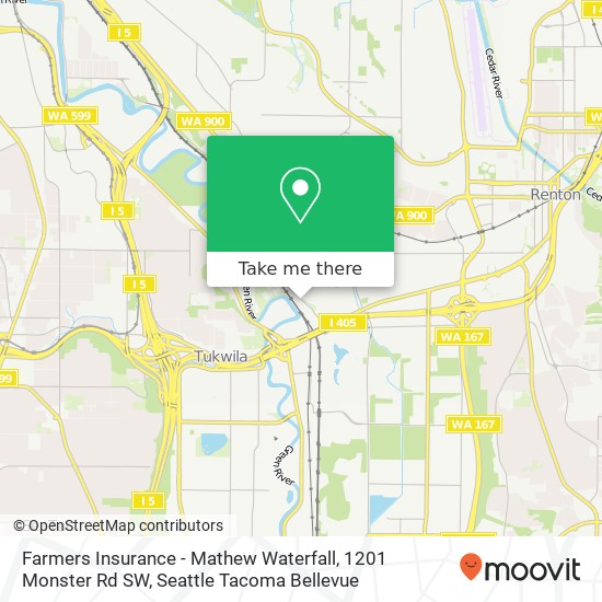 Farmers Insurance - Mathew Waterfall, 1201 Monster Rd SW map