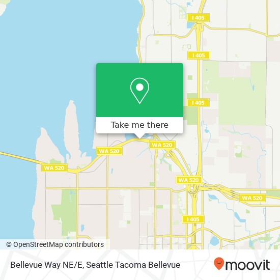 Bellevue Way NE/E map