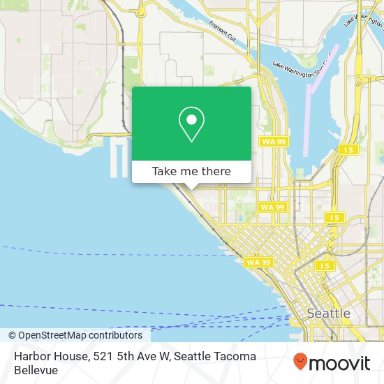 Mapa de Harbor House, 521 5th Ave W