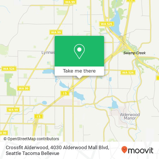 Mapa de Crossfit Alderwood, 4030 Alderwood Mall Blvd