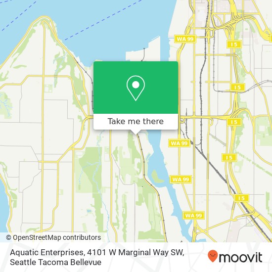 Aquatic Enterprises, 4101 W Marginal Way SW map