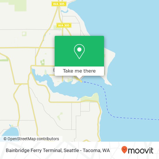 Mapa de Bainbridge Ferry Terminal