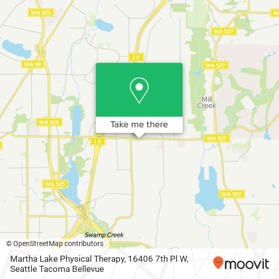 Martha Lake Physical Therapy, 16406 7th Pl W map