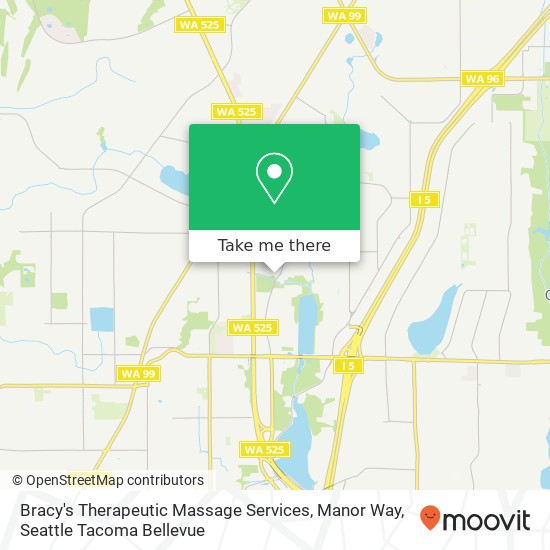 Mapa de Bracy's Therapeutic Massage Services, Manor Way