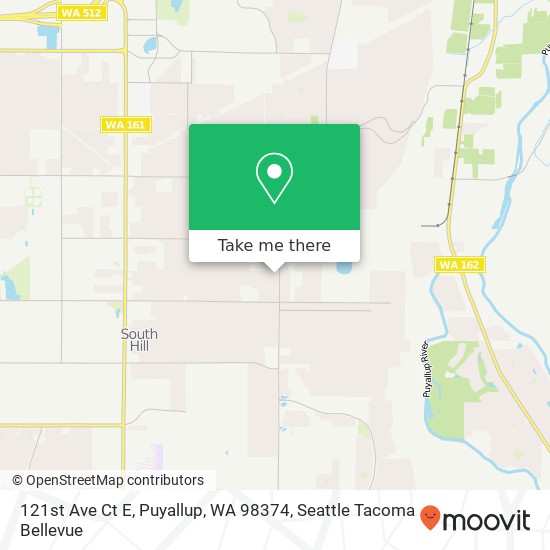 121st Ave Ct E, Puyallup, WA 98374 map