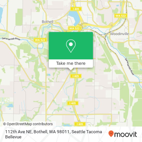 112th Ave NE, Bothell, WA 98011 map