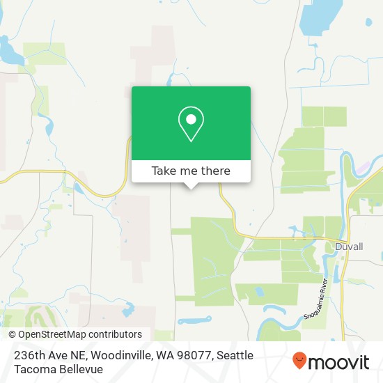 Mapa de 236th Ave NE, Woodinville, WA 98077