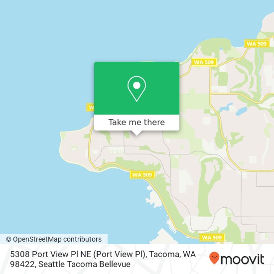 5308 Port View Pl NE (Port View Pl), Tacoma, WA 98422 map