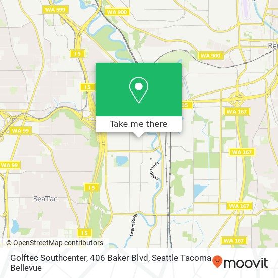 Golftec Southcenter, 406 Baker Blvd map