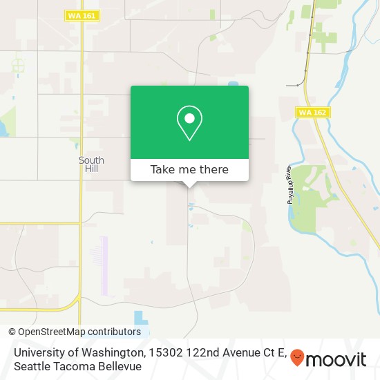 Mapa de University of Washington, 15302 122nd Avenue Ct E