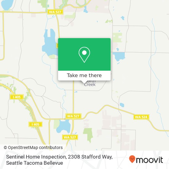Sentinel Home Inspection, 2308 Stafford Way map