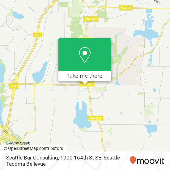 Mapa de Seattle Bar Consulting, 1000 164th St SE