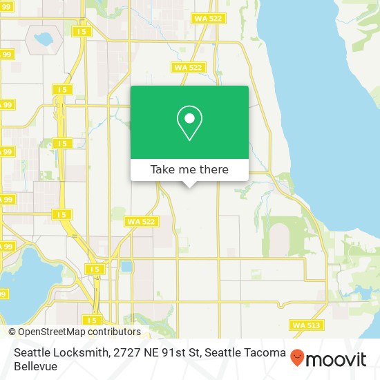 Seattle Locksmith, 2727 NE 91st St map