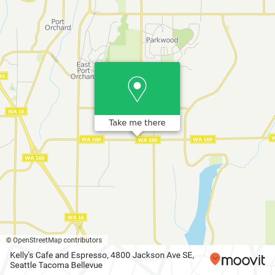 Mapa de Kelly's Cafe and Espresso, 4800 Jackson Ave SE