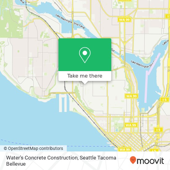 Water's Concrete Construction map