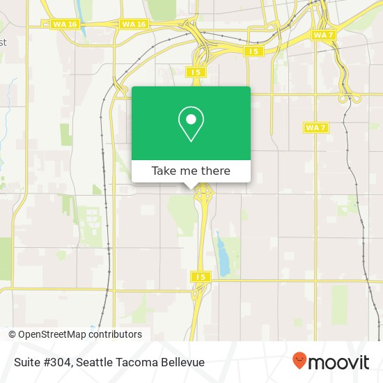 Mapa de Suite #304, 2115 S 56th St Suite #304, Tacoma, WA 98409, USA