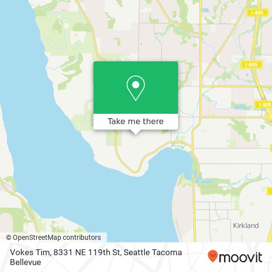 Mapa de Vokes Tim, 8331 NE 119th St