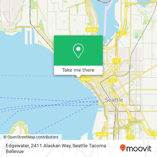 Mapa de Edgewater, 2411 Alaskan Way