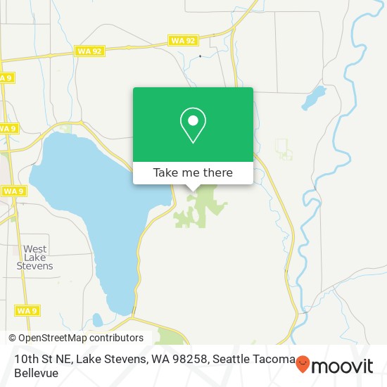 Mapa de 10th St NE, Lake Stevens, WA 98258