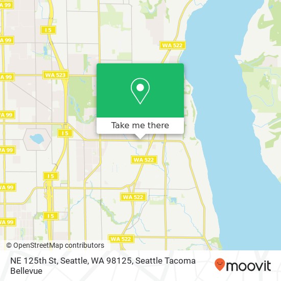 Mapa de NE 125th St, Seattle, WA 98125