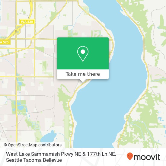 West Lake Sammamish Pkwy NE & 177th Ln NE map