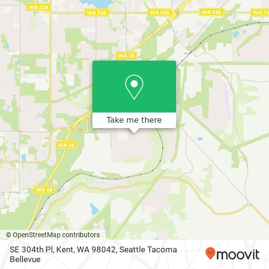 Mapa de SE 304th Pl, Kent, WA 98042