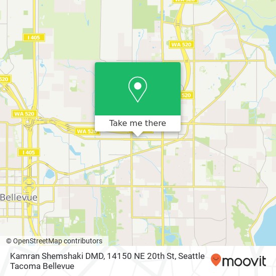 Mapa de Kamran Shemshaki DMD, 14150 NE 20th St