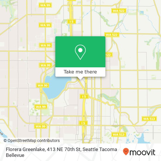 Mapa de Florera Greenlake, 413 NE 70th St