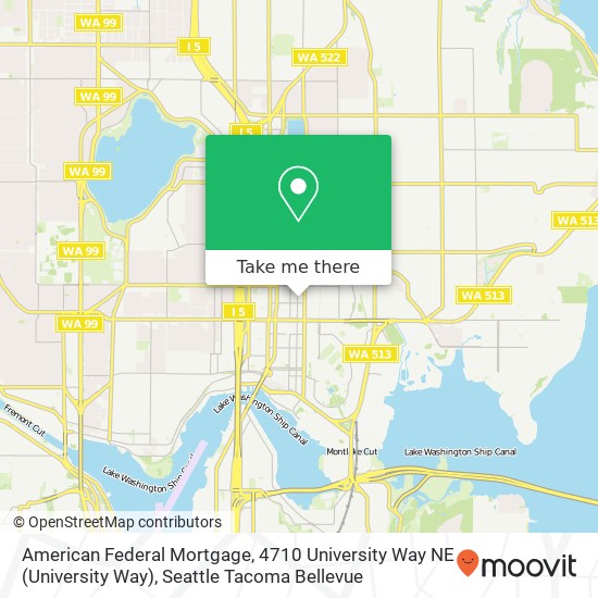 American Federal Mortgage, 4710 University Way NE map