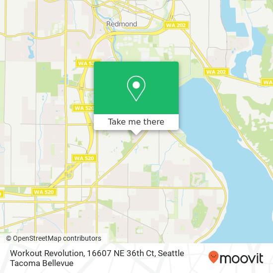 Workout Revolution, 16607 NE 36th Ct map