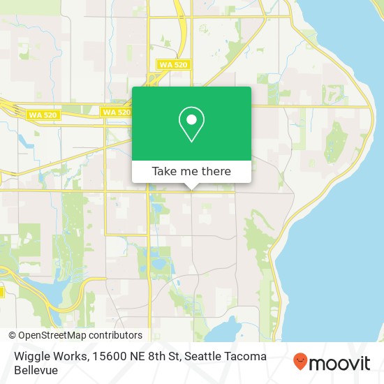 Mapa de Wiggle Works, 15600 NE 8th St